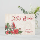 Cartes de fin de année de Noël classiques avec Car (Debout devant)