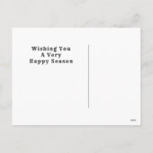 Cartes de fin de année de Noël créatifs (Dos)