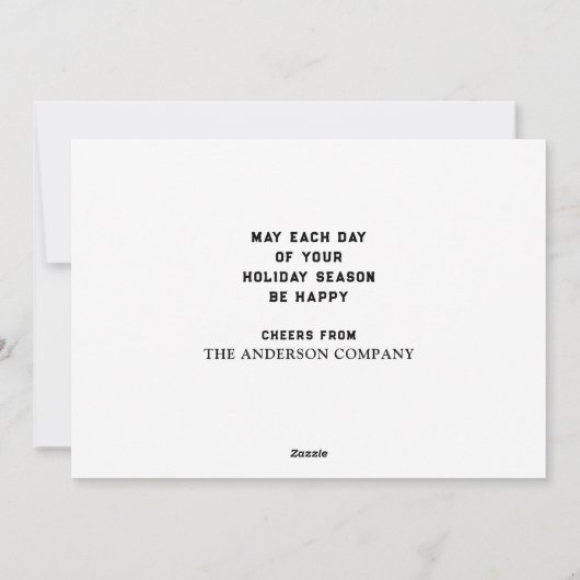 Cartes de fin de année de Noël créatifs (Dos)