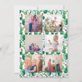 Cartes de fin de année de Noël de Cactus du désert (Dos)