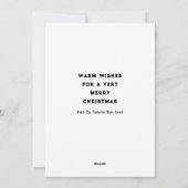 Cartes de fin de année de Noël de football (Dos)