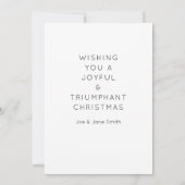 Cartes de fin de année de Noël de Pickleball (Dos)