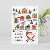 Cartes de fin de année de Noël de Pickleball (Debout devant)