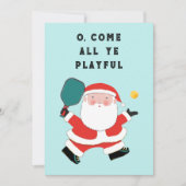 Cartes de fin de année de Noël de Pickleball (Devant)