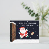 Cartes de fin de année de Noël de rugby (Debout devant)