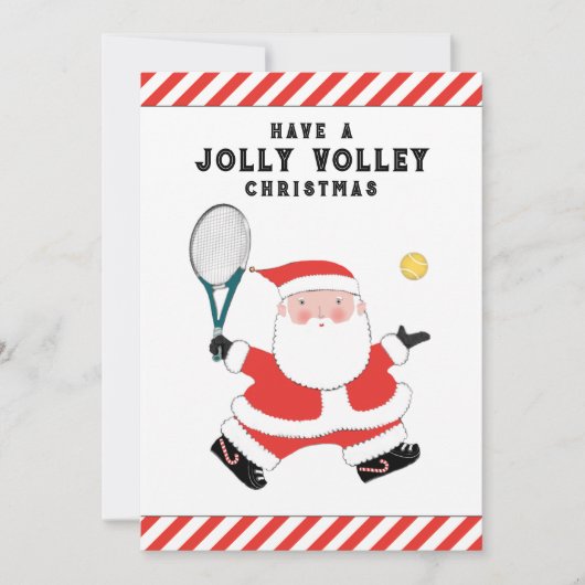 Cartes de fin de année de Noël de Tennis Créatif (Devant)