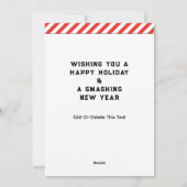 Cartes de fin de année de Noël de Tennis Créatif (Dos)