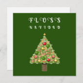 Cartes de fin de année de Noël des dentistes (Devant / Derrière)