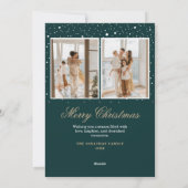 Cartes de fin de année de Noël du Père Noël Sleigh (Dos)