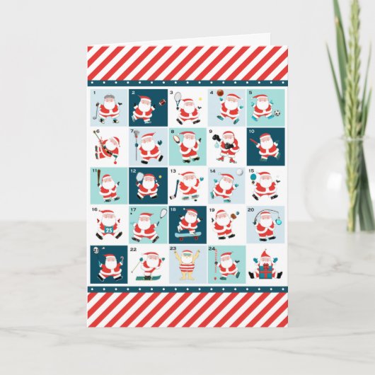 Cartes de fin de année de Noël du sport (Devant)