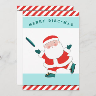 Cartes de fin de année de Noël Frisbee