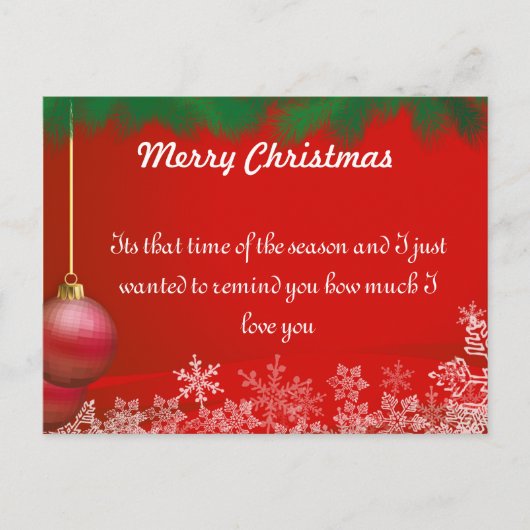 Cartes de fin de année de Noël pour famille et ami (Devant)