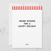 Cartes de fin de année de Noël uniques de Pickleba (Dos)