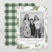 Cartes de fin de année de photos, cartes de Noël p (Devant / Derrière)