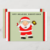 cartes de fin de année de softball (Devant / Derrière)