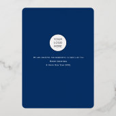 Cartes de fin de année d'entreprise à code QR simp (Verso)