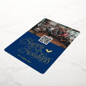 Cartes de fin de année d'entreprise à code QR simp (Rotation)