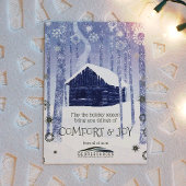 Cartes de fin de année d'entreprise Cabine Blue, G