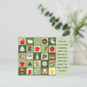 Cartes de fin de année du compte de Noël (Debout devant)