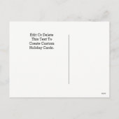 Cartes de fin de année du compte de Noël (Dos)