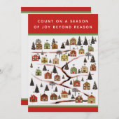 Cartes de fin de année du compte de Noël (Devant / Derrière)