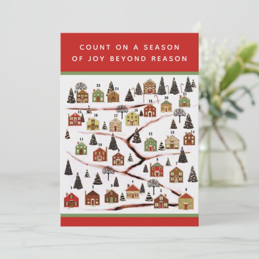 Cartes de fin de année du compte de Noël (Debout devant)