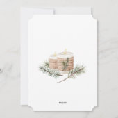 Cartes de fin de année du feuillage séché de Noël (Dos)