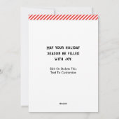 Cartes de fin de année équestres de Noël (Dos)