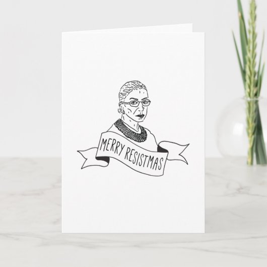 cartes de fin de année "Joyeuses Résistmes" - RBG (Devant)
