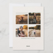 cartes de fin de année photo cadre botanique (Dos)