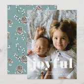 Cartes de fin de année photo de la famille Pinecon (Devant / Derrière)