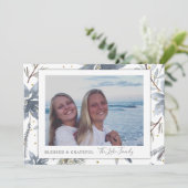 Cartes de fin de année photo Gold et Grey (Debout devant)