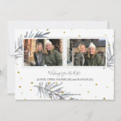 Cartes de fin de année photo Gold et Grey (Dos)