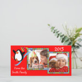 Cartes de fin de année photo Whimsical Penguin 2 (Debout devant)