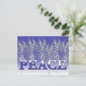 Cartes de fin de année Silvery White et Blue PEACE (Debout devant)