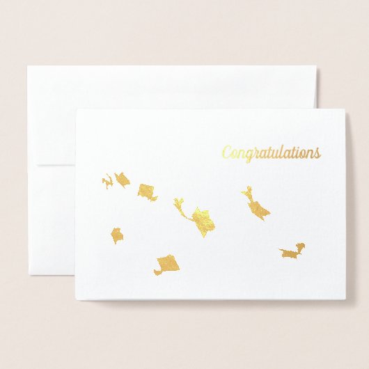 Cartes de fin d'études Cartes de feuille de silhou (Devant avec enveloppe)