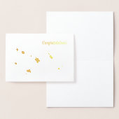 Cartes de fin d'études Cartes de feuille de silhou (Affichage)