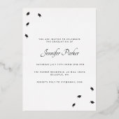 Cartes de fin d'études en aluminium (Verso)