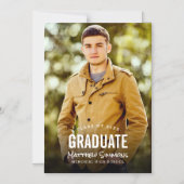 Cartes de fin d'études magnétiques photo modernes (Recto)