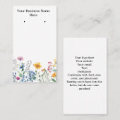 Cartes de fleur sauvage / cartes de visite (Devant / Derrière)