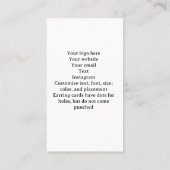 Cartes de fleur sauvage / cartes de visite (Dos)