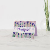Cartes de fleurs de crocus (Devant)