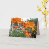 Cartes de fleurs de printemps orange Joie fleurs d (Fleur jaune)