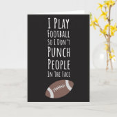 Cartes de football drôles d'automne pour lui Humou (Fleur jaune)