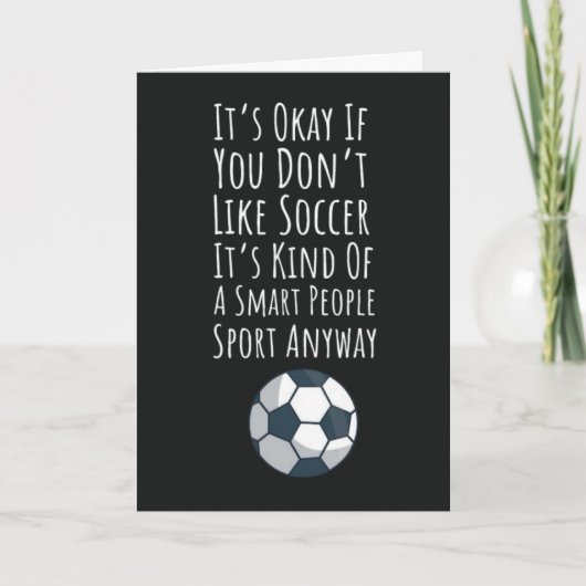 Cartes de football drôles Équipe de sport Enfants (Devant)