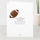 Cartes de football pour entraîneurs VOTRE MESSAGE (Dos)