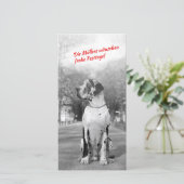 Cartes de foto de Noël de great dane (Debout devant)