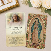 Cartes de funérailles espagnoles commémoratives de