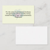 Cartes de générosité avec la fleur de bande (Devant / Derrière)