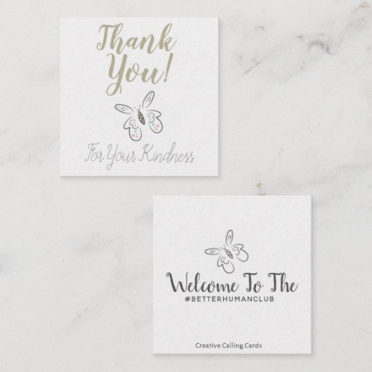 Cartes de gentillesse (Devant / Derrière)